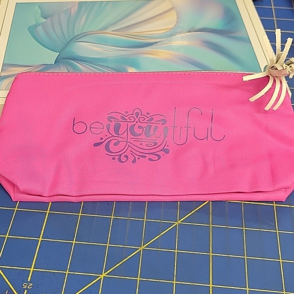 Beautiful Pink Cosmetic Bag 10.5x4x2